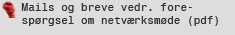 Download Mails og breve vedr. forespørgsel om netværksmøde (pdf)