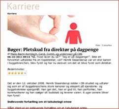 Børsen, anmeldelse - Pletskud fra direktør på dagpenge